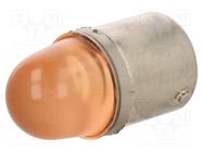 LED lamp; orange; BA15S; 24VDC; 24VAC POLAM-ELTA