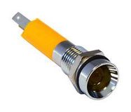 LED PANEL INDICATOR, YELLOW, 8MM, 12V