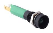 LED PANEL INDICATOR, GREEN, 8MM, 12V