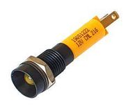 LED PANEL INDICATOR, YELLOW, 8MM, 12V