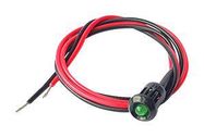 LED PANEL INDICATOR, GREEN, 6MM, 12VDC