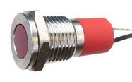 PANEL INDICATOR, RED, 12MM, 24V