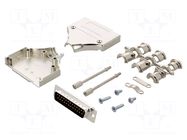 Connector: D-Sub; PIN: 25; plug; male; straight; soldering; black ENCITECH