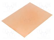 Laminate; FR4,epoxy resin; 0.8mm; L: 100mm; W: 75mm; Coating: copper 