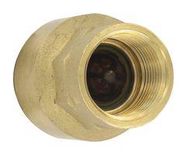 BRASS INLINE CHECK VALVE, 38 CONNECTI