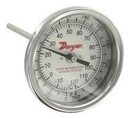 BIMETAL THERMOMETER, 0 TO 250 DEG F