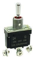 TOGGLE SWITCH, SPST, 12A, 250VAC, PANEL