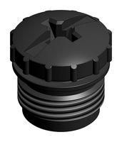 PROTECTIVE CAP, RCPT CONN, M12, BLACK