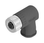 SENSOR CONN, M12, R/A RCPT, 4POS, CABLE