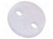 Spacer sleeve; LED; Øout: 5mm; ØLED: 5mm; L: 1.5mm; natural; UL94V-2 FIX&FASTEN