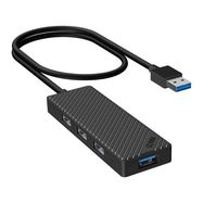 Adapter Hub 4 in 1, INVZI, MH04, 4x USB 3.0 (black), INVZI