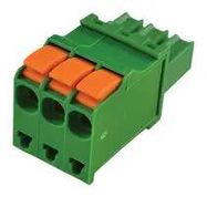 TERMINAL BLOCK, PLUGGABLE, 3P, 30-14AWG
