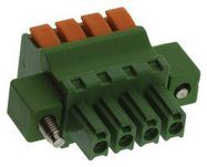 TERMINAL BLOCK, PLUGGABLE, 4P, 30-14AWG