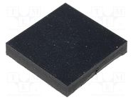 Self-adhesive foot; black; rubber; Y: 12.7mm; X: 12.7mm; Z: 2.3mm FIX&FASTEN