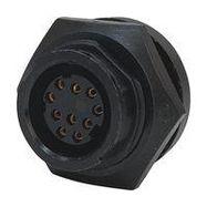 CIRCULAR CONNECTOR, 10POS, RCPT, PCB