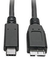 USB CABLE, 3.1 C-3.0 MICRO-B PLUG, 1.8M