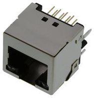 RJ45 CONNECTOR, JACK, 8P8C, 1 PORT, TH