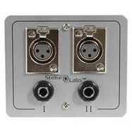 FLOOR/WALL PANEL, 4PORT, XLR-1/4" JACK