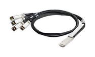 CABLE ASSY, QSFP PLUG-4 X SFP PLUG, 1M