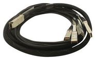 CABLE ASSY, QSFP PLUG-4 X SFP PLUG, 3M