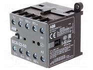 Contactor: 4-pole; NC x2 + NO x2; 24VDC; 6A; BC6; screw terminals ABB