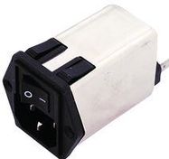 POWER ENTRY MODULE, RECEPTACLE, 10A