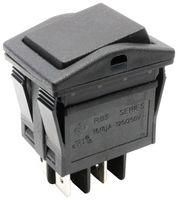 ROCKER SWITCH, DPST, 16A, 250VAC, PANEL