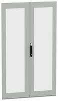 GLAZED DOOR, ENCLOSURE, STEEL/GLASS, GRY