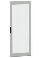 GLAZED DOOR, ENCLOSURE, STEEL/GLASS, GRY