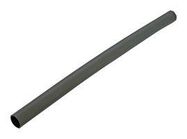 HEAT SHRINK TUBING, 6.35MM ID, PO, BLACK, 10FT, PK20