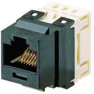 CAT6 RJ45 MODULAR JACK, 8 POSITION, 1 PORT