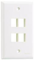 VERTICAL FACEPLATE, 4 MODULE, WHITE