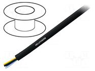 Wire; HELUTHERM® 120; 5G1.5mm2; stranded; Cu; PVC; black; -30÷105°C HELUKABEL