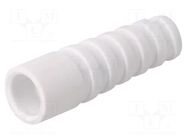 Strain relief; RG59,RG62; white; Application: BNC plug; 10pcs. MH CONNECTORS