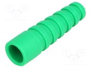 Strain relief; RG59,RG62; green; Application: BNC plugs; 10pcs. MH CONNECTORS