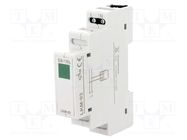 Module: voltage indicator; 230VAC; IP20; for DIN rail mounting 