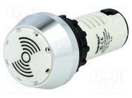 Signaller: sound; 80dB; Illumin: LED; 230V; IP40; Ø22mm; max.6mm ONPOW