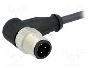 Connector: M12; plug; PIN: 4; male; A code-DeviceNet / CANopen HARTING