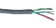 SHIELDED MULTIPAIR CABLE 3PR 100FT 300V CHROME