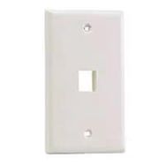 VERTICAL FACEPLATE, 1 MODULE, IVORY