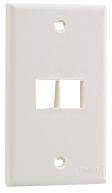 VERTICAL FACEPLATE, 2 MODULE, WHITE