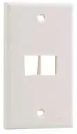 VERTICAL FACEPLATE, 2 MODULE, WHITE