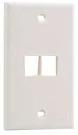 VERTICAL FACEPLATE, 2 MODULE, WHITE
