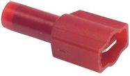 TERMINAL, MALE DISCONNECT, 0.25IN, CRIMP, RED