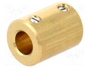 Adapter; brass; Øshaft: 6mm; copper; Shaft: smooth; Hole diam: 4mm MENTOR