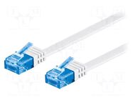Patch cord; RJ45 plug,both sides; U/UTP; 6a; stranded; Cu; PVC Goobay