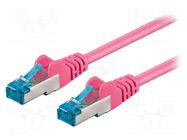 Patch cord; RJ45 plug,both sides; S/FTP; 6a; stranded; Cu; 0.5m GOOBAY