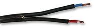 CABLE, 2CORE, PVC, BLACK, 0.75MM2, 5M