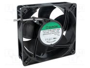 Fan: EC; axial; 230VAC; 120x120x38mm; 109.24m3/h; 31.4dBA; ball SUNON