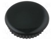 Cap; black; Mounting: push-in; plastic MENTOR